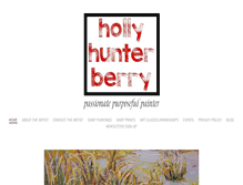 Tablet Screenshot of hollyhunterberry.com